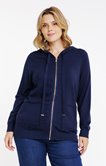 Sweat zippé à capuche