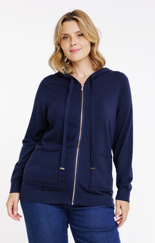 Sweat zippé à capuche