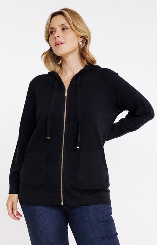 Sweat zippé à capuche