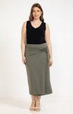 Jupe en maille style portefeuille