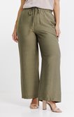 Pantalon fluide avec boutons et cordon