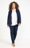 Cardigan ouvert avec col montant