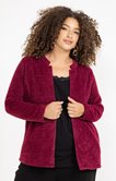 Cardigan ouvert avec col montant