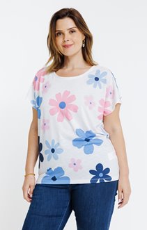 Tee-shirt imprimé fleurs