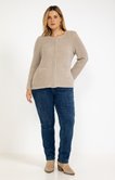 Gilet zippé à paillettes
