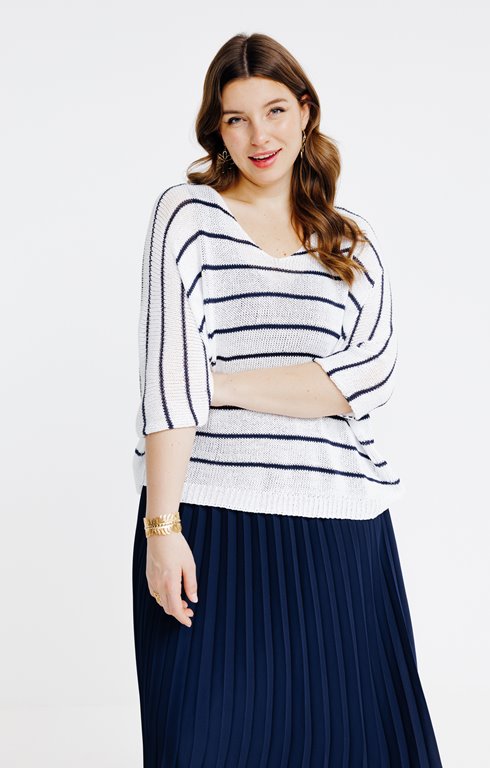 Robe 2-en-1 à rayures