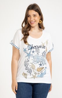 Tee-shirt imprimé placé