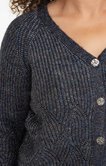 Cardigan avec fil métalisé