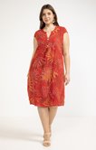 Robe en lin imprimé