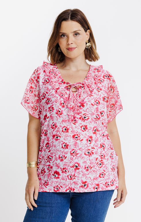 T-shirt bi-matiere
