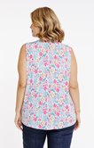 Débardeur imprimé floral avec collier