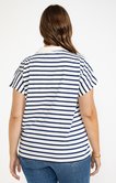 Tee-shirt rayé forme polo