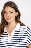 Tee-shirt rayé forme polo
