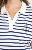 Tee-shirt rayé forme polo