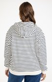 Sweat zippé rayé