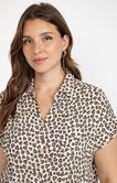 Tee-shirt forme chemise imprimé