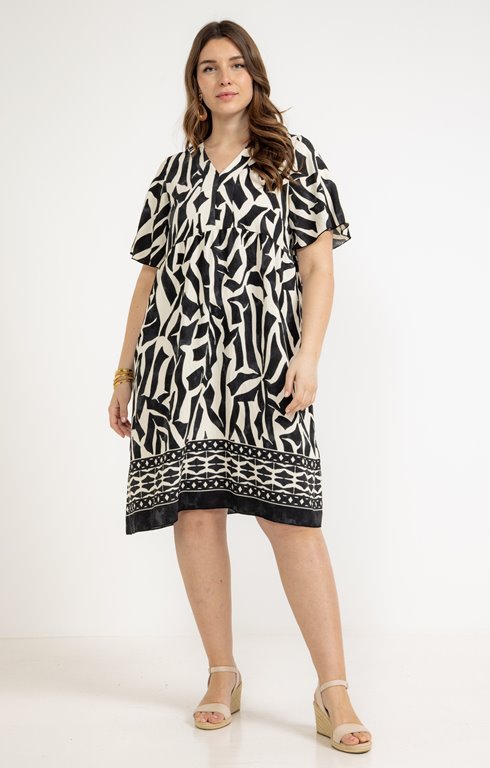 Robe évasée imprimé