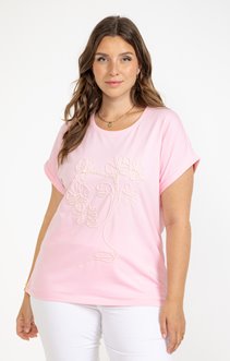 Tee-shirt avec visage en corde