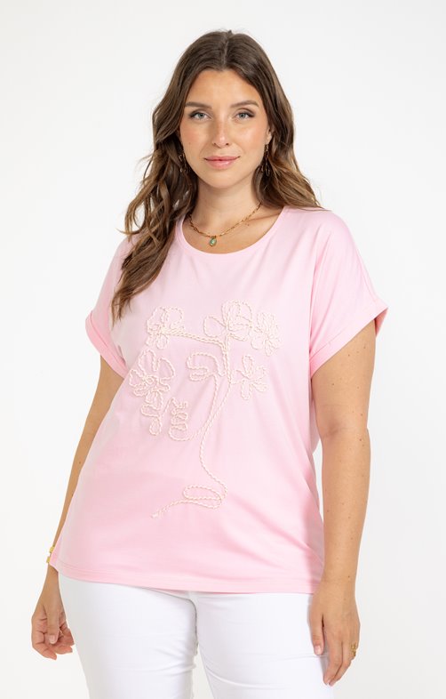 Tee-shirt avec visage en corde