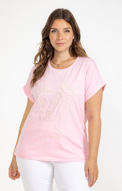 Tee-shirt avec visage en corde