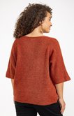 Pull avec fleurs fantaisie