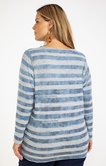 Tee-shirt maille chaude rayé