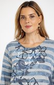 Tee-shirt maille chaude rayé