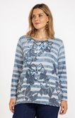Tee-shirt maille chaude rayé