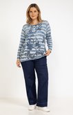 Tee-shirt maille chaude rayé