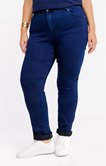 Pantalon droit ceinture brodée