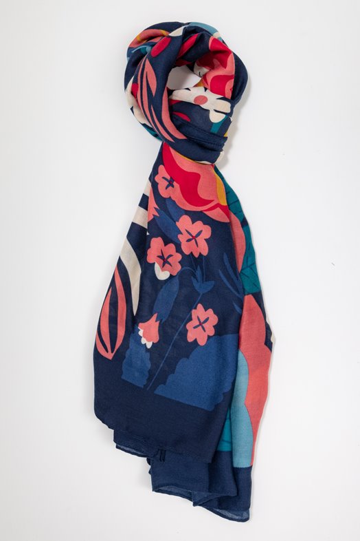 Foulard fleurs