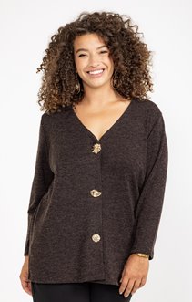 Cardigan avec boutons fantaisie