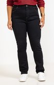 Pantalon droit noir denim