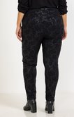 Tregging effet jacquard fleurs
