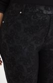 Tregging effet jacquard fleurs