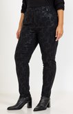 Tregging effet jacquard fleurs