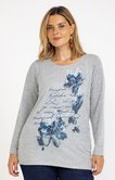Tee-shirt maille chaude imprimé