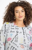 Tee-shirt maille chaude imprimé
