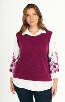 Pull 2-en-1 sans manches