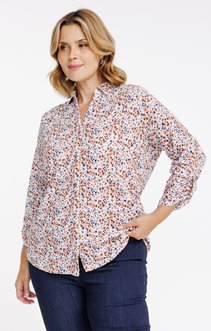 Tee-shirt forme chemise imprimé