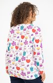 Tee-shirt maille chaude imprimé