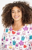 Tee-shirt maille chaude imprimé