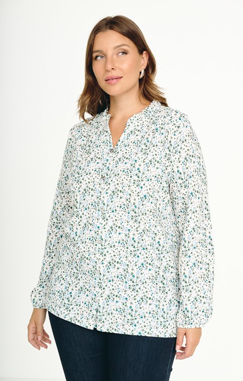 Tee-shirt forme chemise imprimé