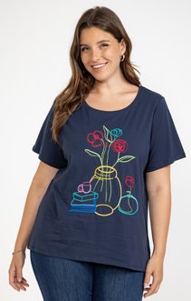 Tee-shirt avec broderies 