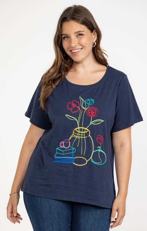 Tee-shirt avec broderies 