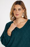 Tee-shirt en jacquard maille