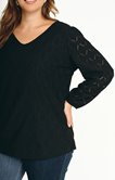 Tee-shirt en jacquard maille
