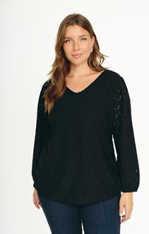 Tee-shirt en jacquard maille