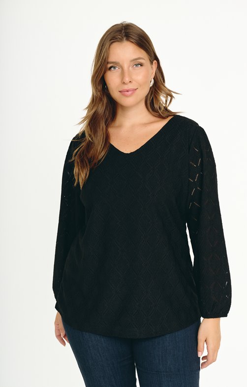 Tee-shirt en jacquard maille