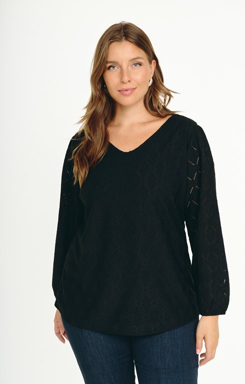 Tee-shirt en jacquard maille